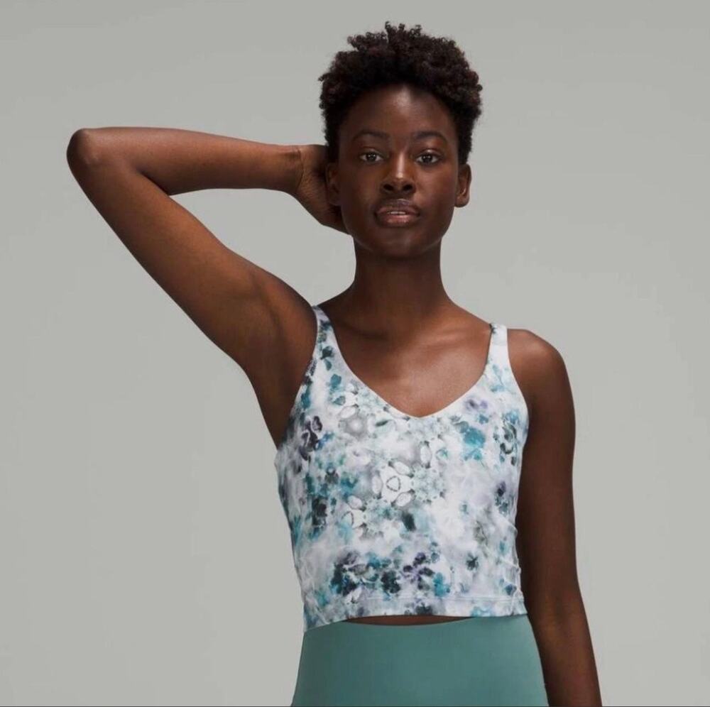 Lululemon Align Tank Kaleidofloral Multi Built In Bra Size 6